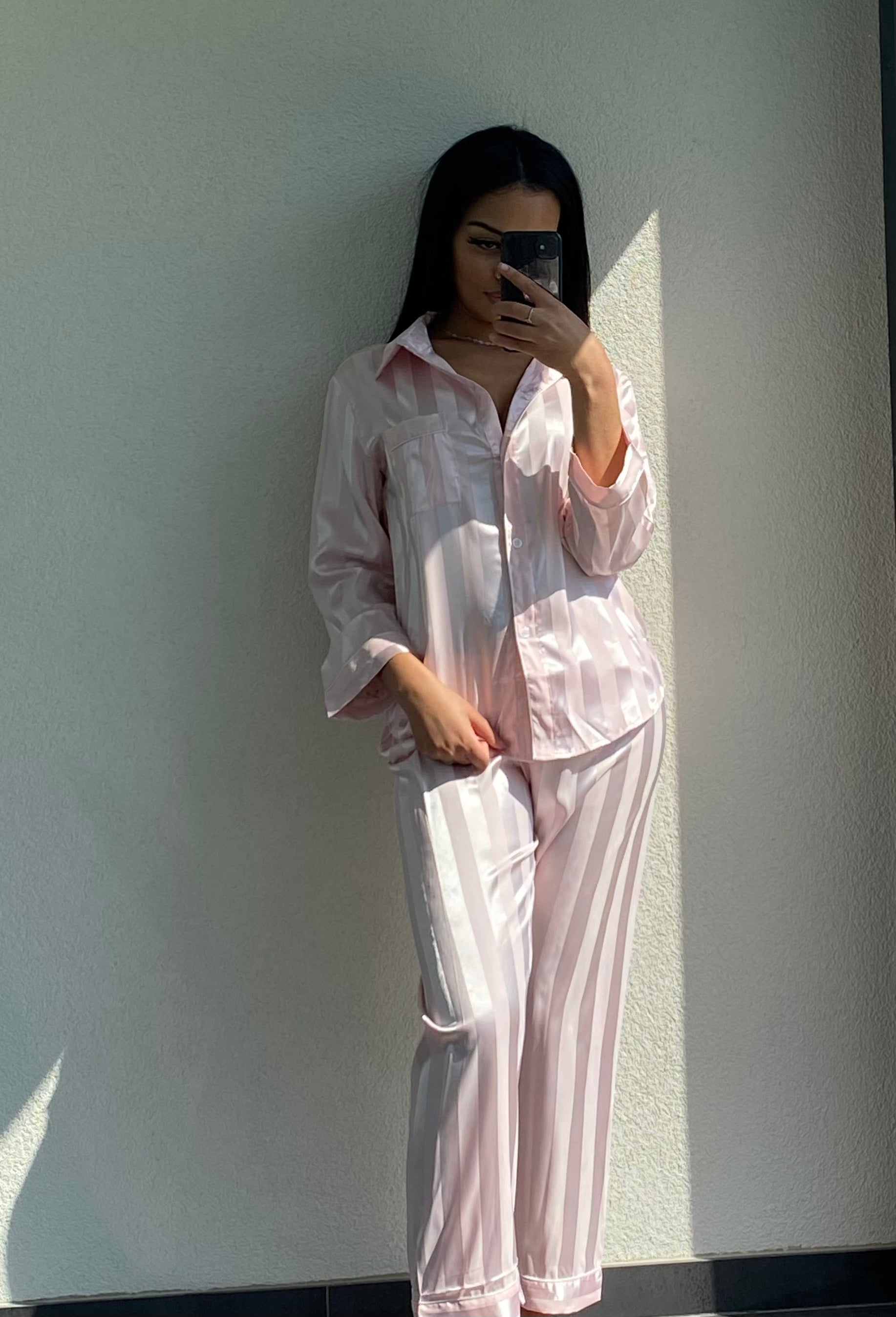 Pyjama rayure rose victoria discount secret